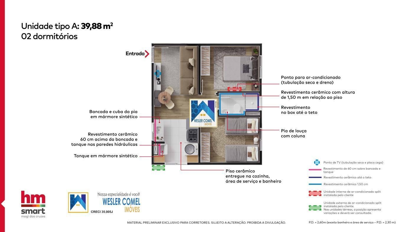 PLANTA 2 DORMITRIOS 39,88 M