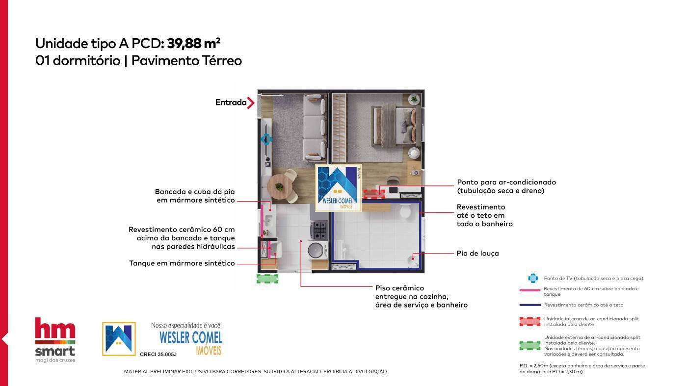 PLANTA 1 DORMITRIO PCD 39,88 M