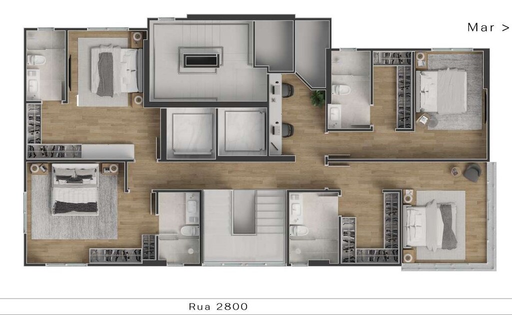 Planta 05 - 5 dorm 228,12m - duplex - superior