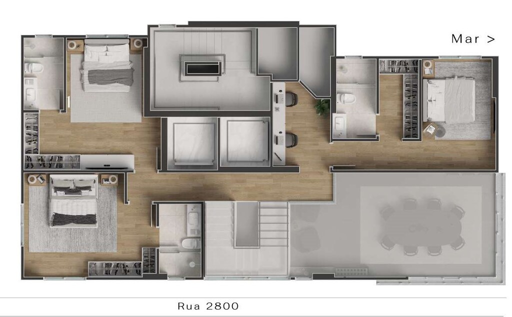 Planta 08 - 4 dorm 228,12m - cobertura duplex - superior - opo