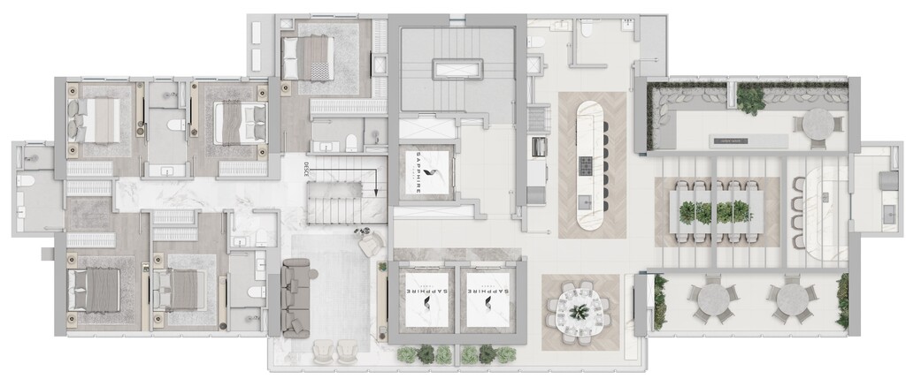 Pavimento duplex - superior