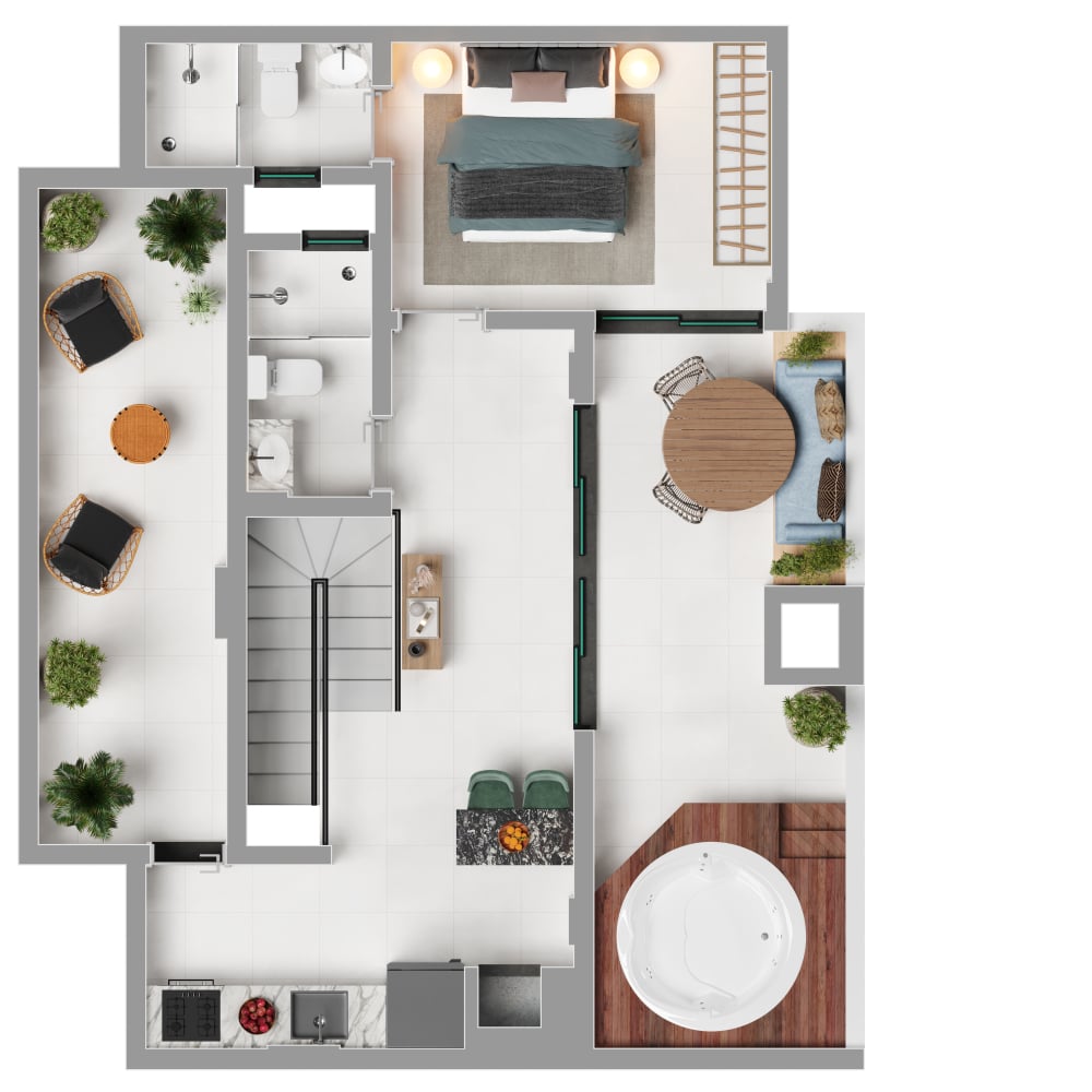 Planta 10 - 3 dorm 112m - cobertura duplex - superior