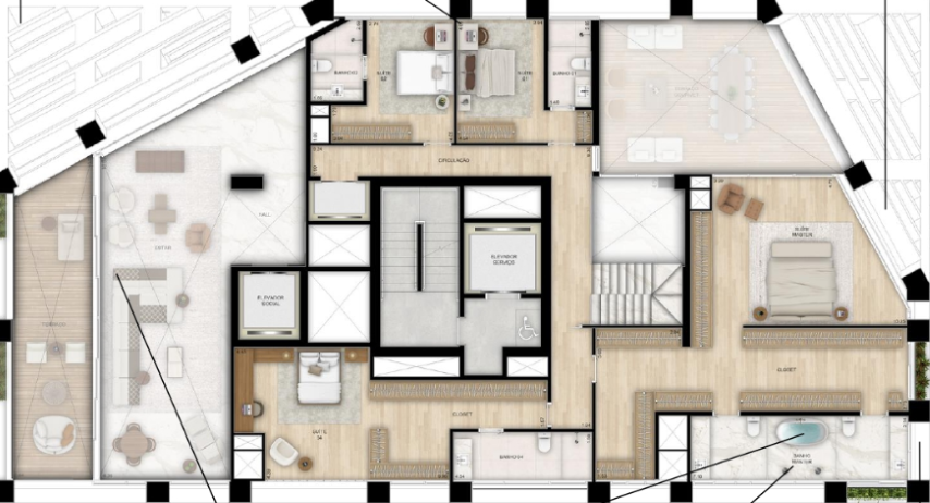 Planta 09 - 4 dorm 515m - duplex superior - opo