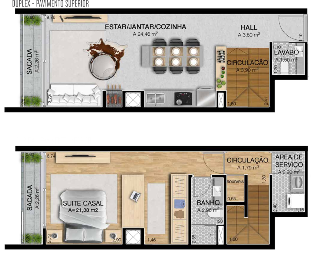 Planta 03 -1 dorm 82 84m - duplex