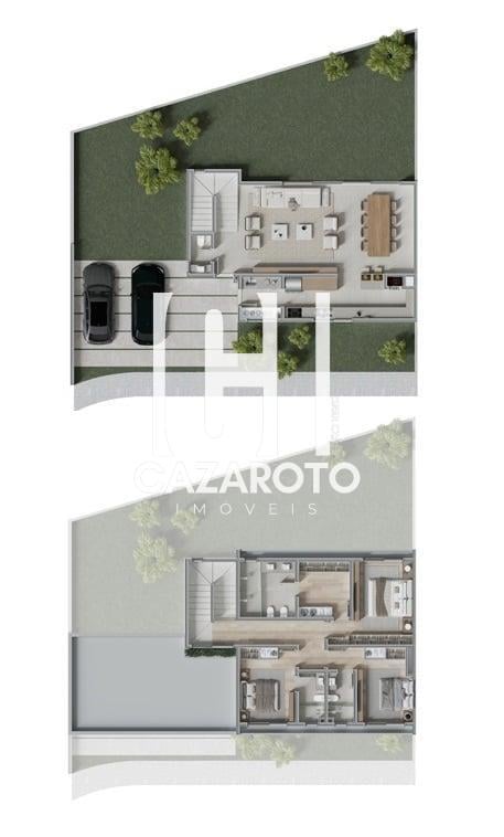 CASA EM CONDOMNIO PARA VENDA naRua Antnio Escorsin, em Santa FelicidadeCuritiba / PR no Residencial Ambar com 3 dormitrios, 3 sutes, 4 banheiros, 3 vagas, rea Total: 219,70 m