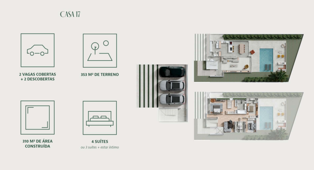 Planta 19 - 310m² 4 dorm - duplex