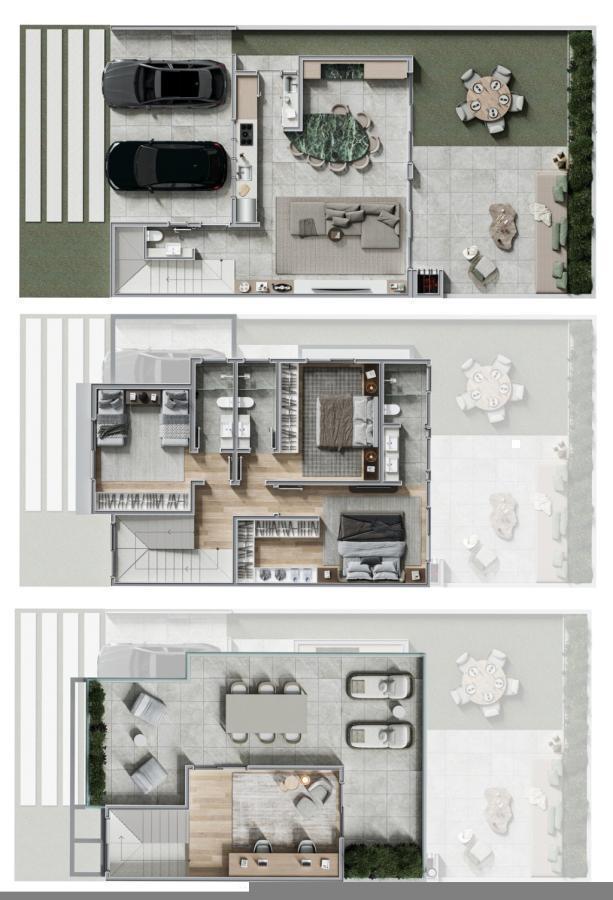 Planta 02 - 3 dorm 242m²