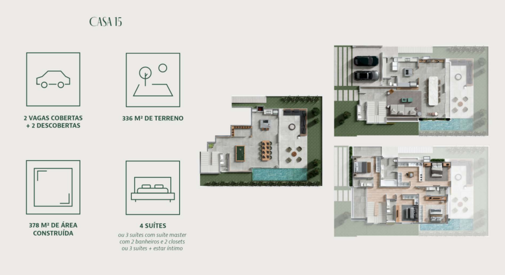 Planta 25 - 378m² 4 dorm - duplex