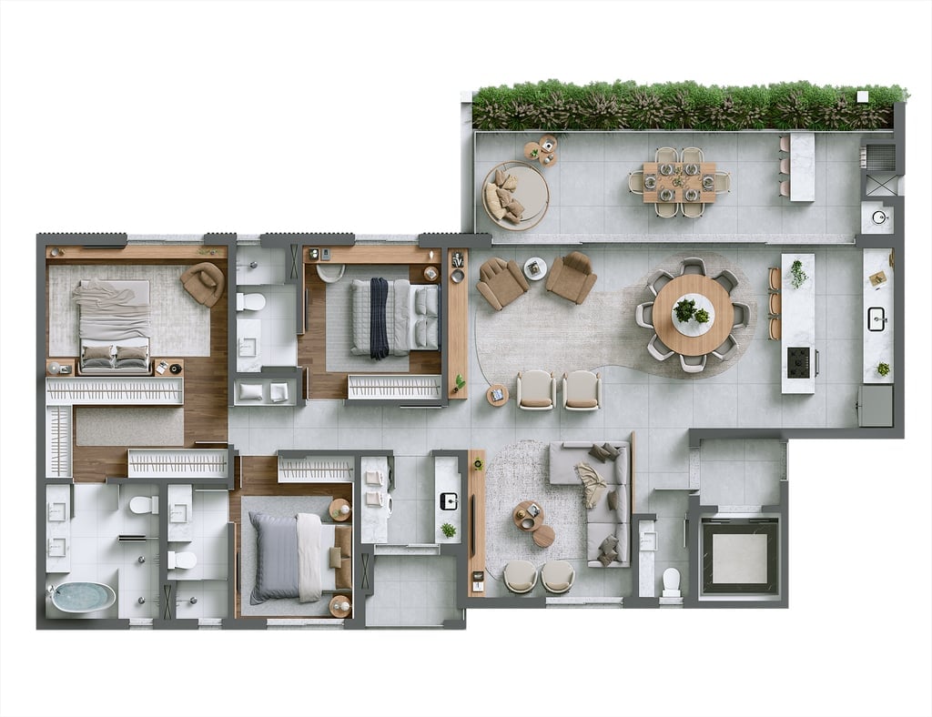 Planta 09 - 3 dorm 179,73m²