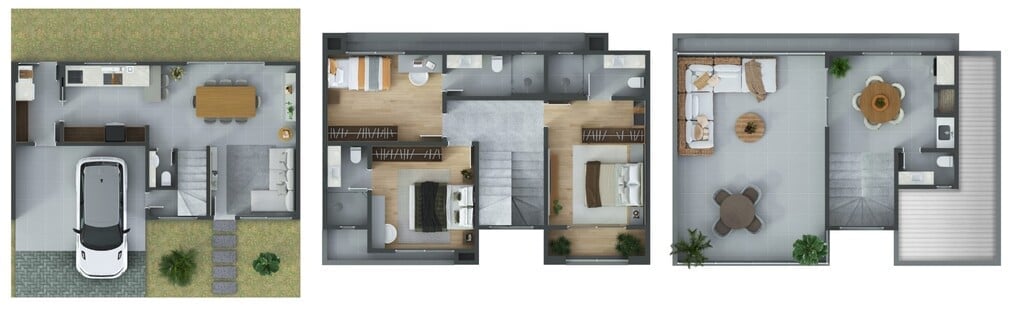 Planta 02 - 3 dorm 175,12m²