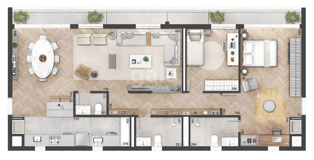 Planta 08 - 3 dorm 127m - opo