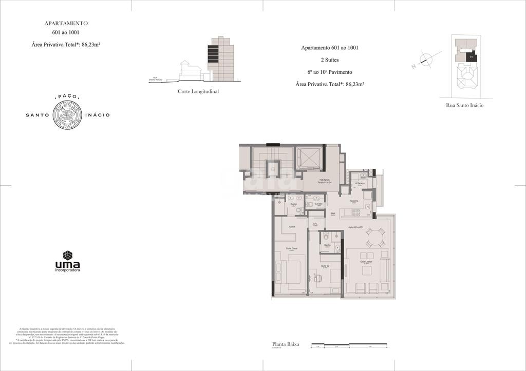 Apartamento 601 ao 1001