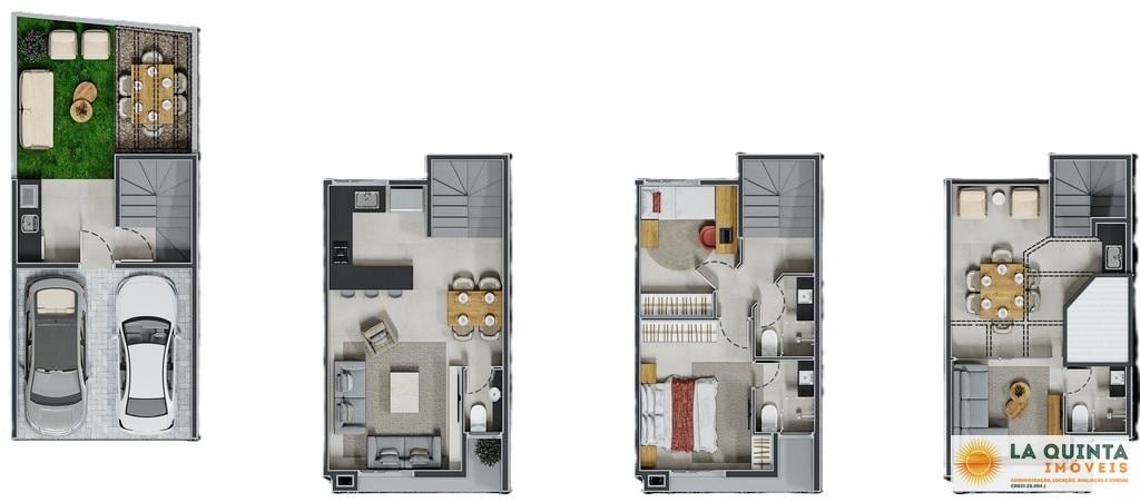 Planta 01 - 3 dorm 155,85m