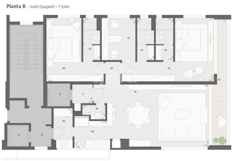 Planta 07 - 3 dorm 133m - opo 1