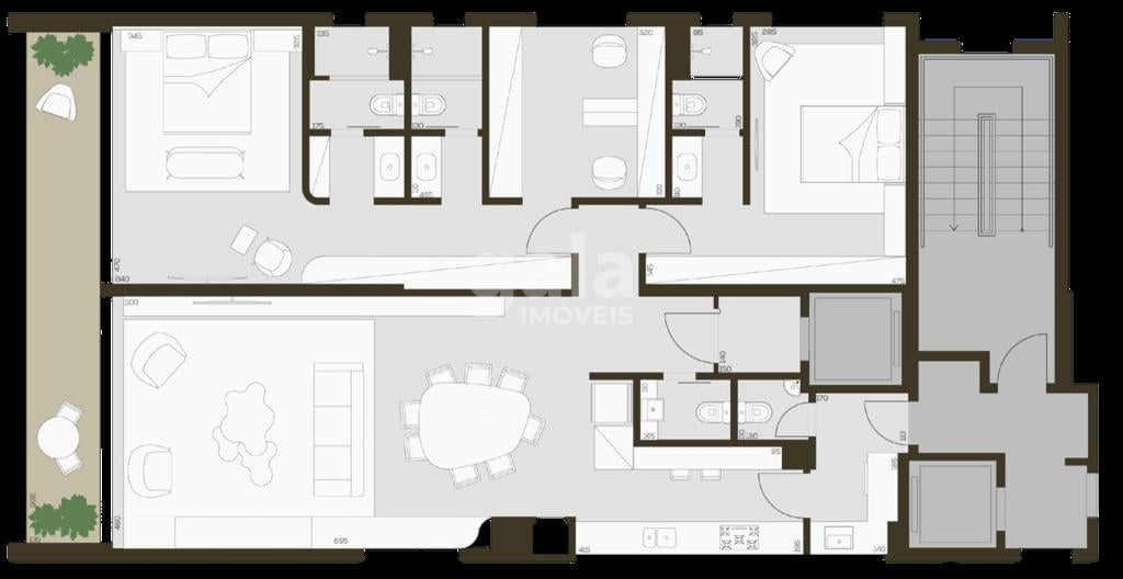 Planta 04 - 3 dorm 161m - opo 1