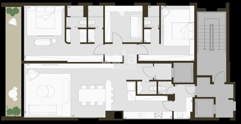 Planta 05 - 3 dorm 161m - opo 2