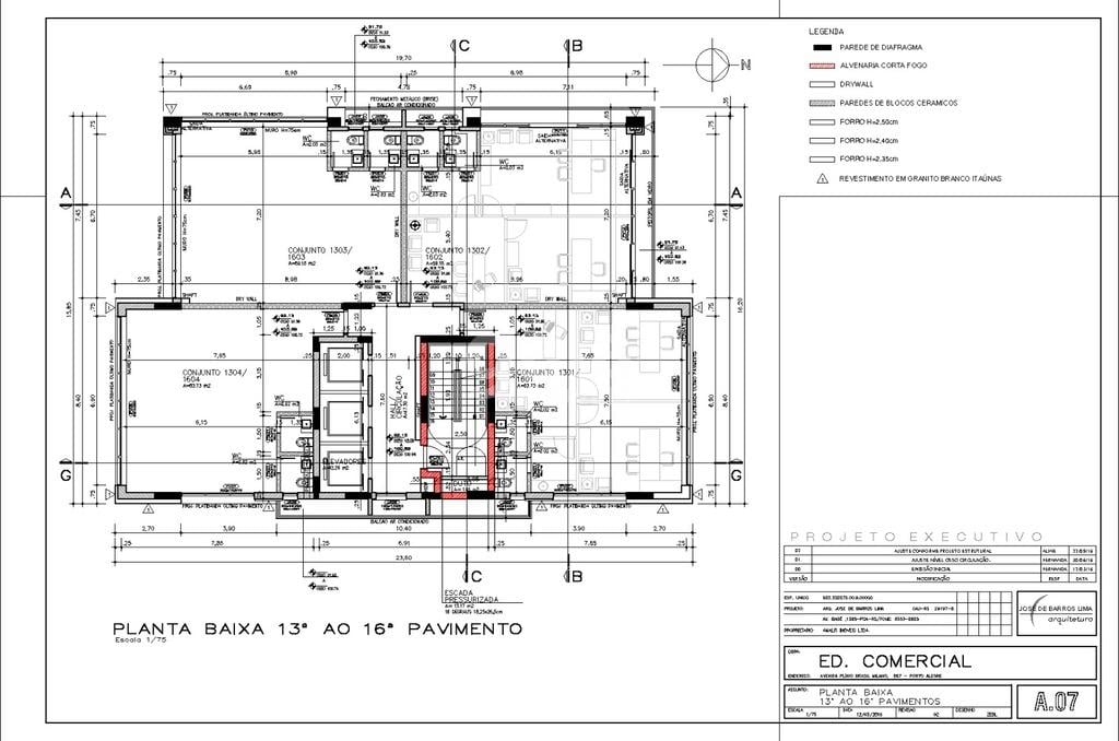 Planta 02 - pavimento 12 ao 16