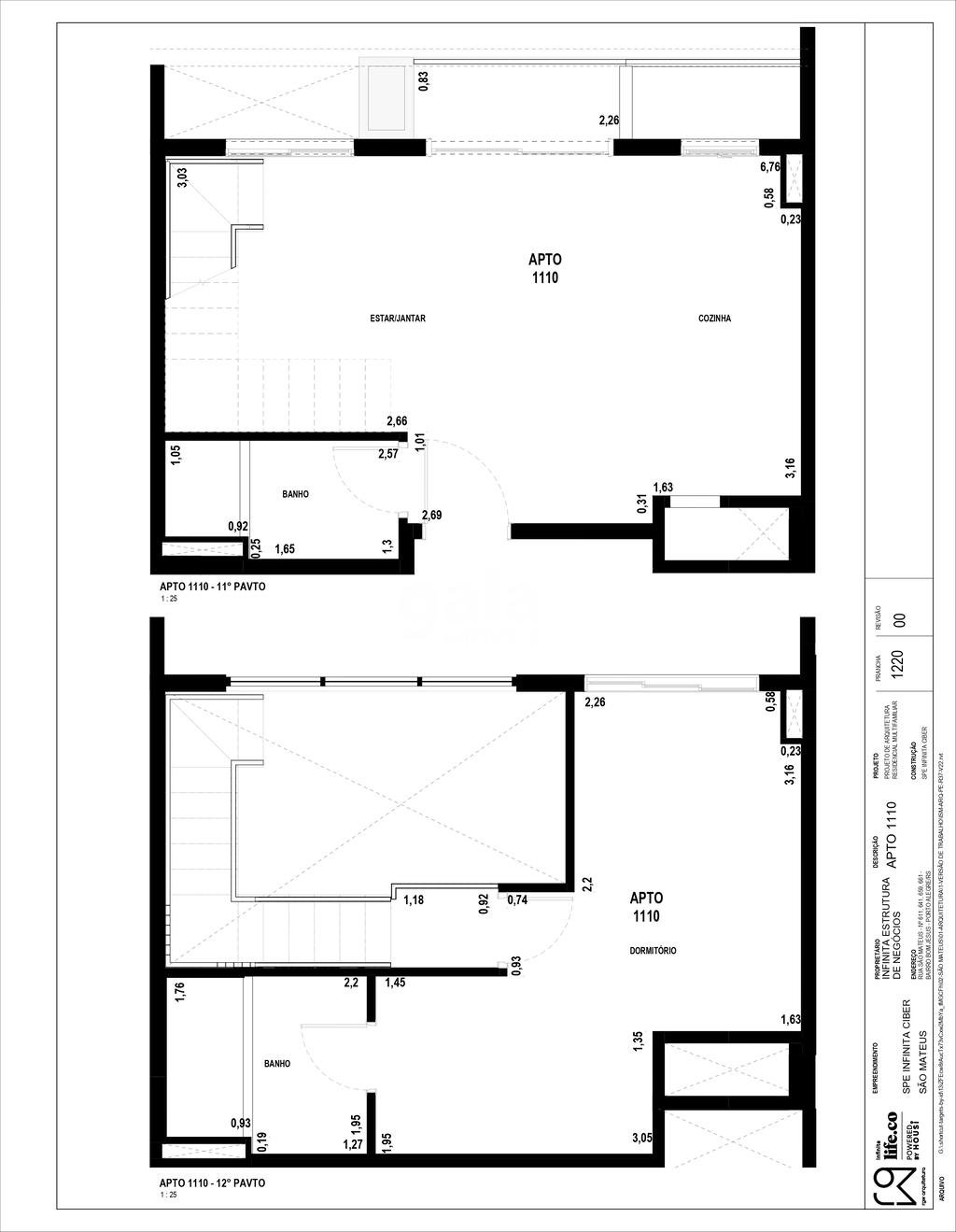 Planta 06 - 1 dorm 61 31m - duplex