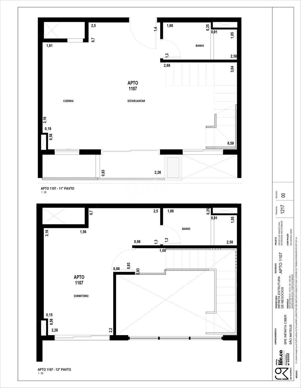 Planta 05 - 1 dorm 58 45m - duplex