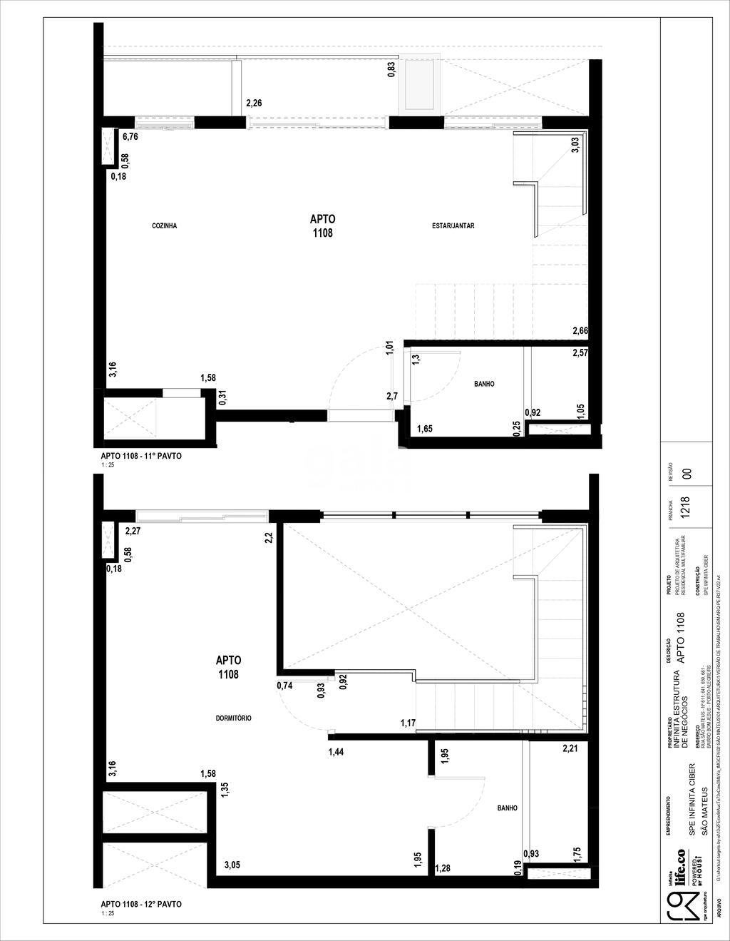 Planta 09 - 1 dorm 62 50m - duplex