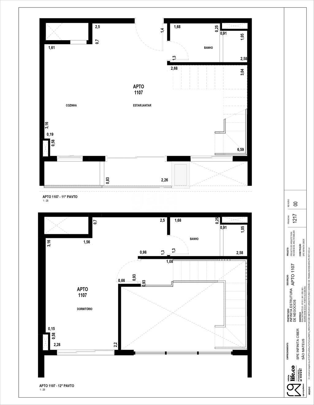 Planta 05 - 1 dorm 58 45m - duplex