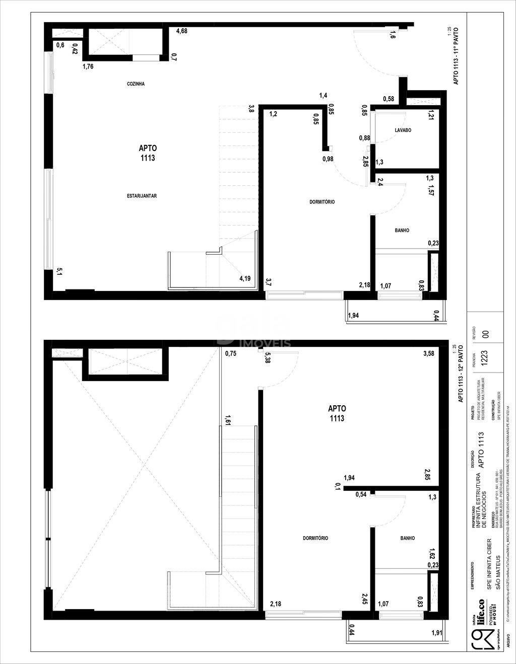 Planta 11 - 2 dorm 70 10m - duplex