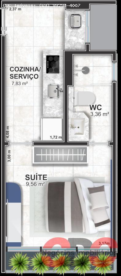 Planta Apartamento 28m