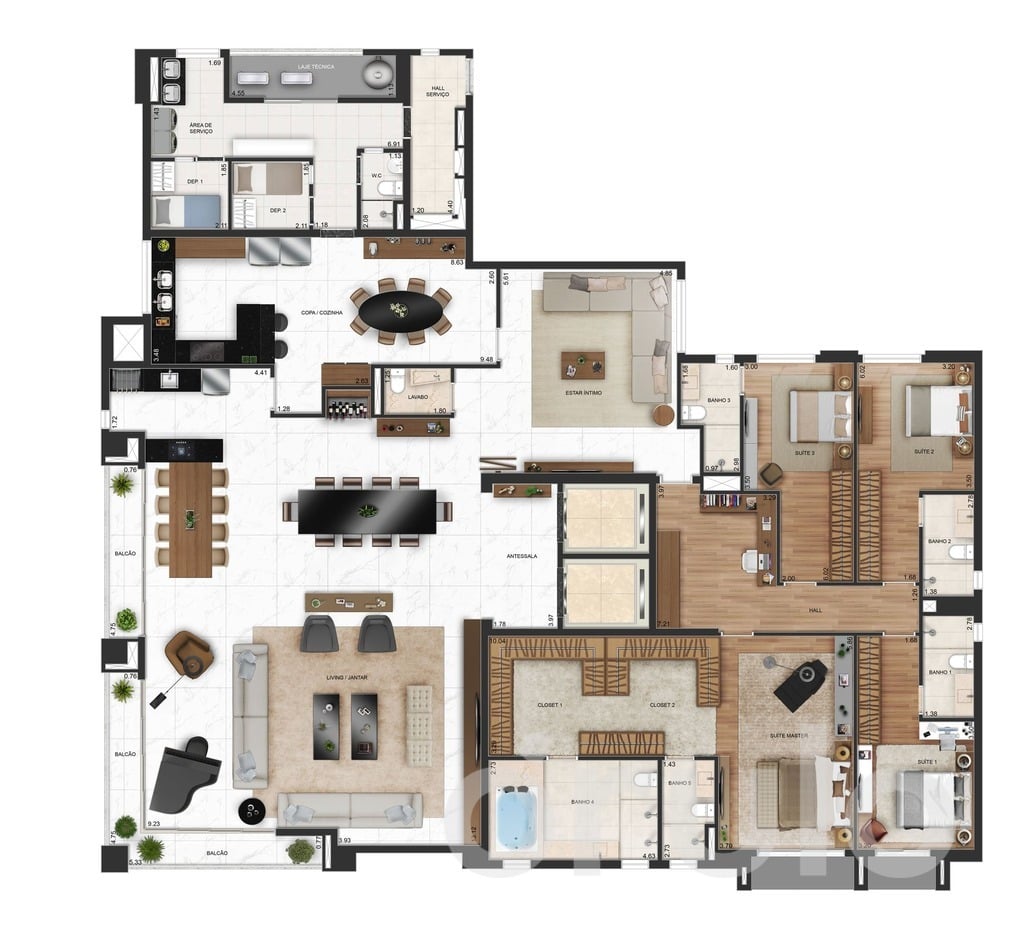 Planta 02 - 4 dorm 450 83m