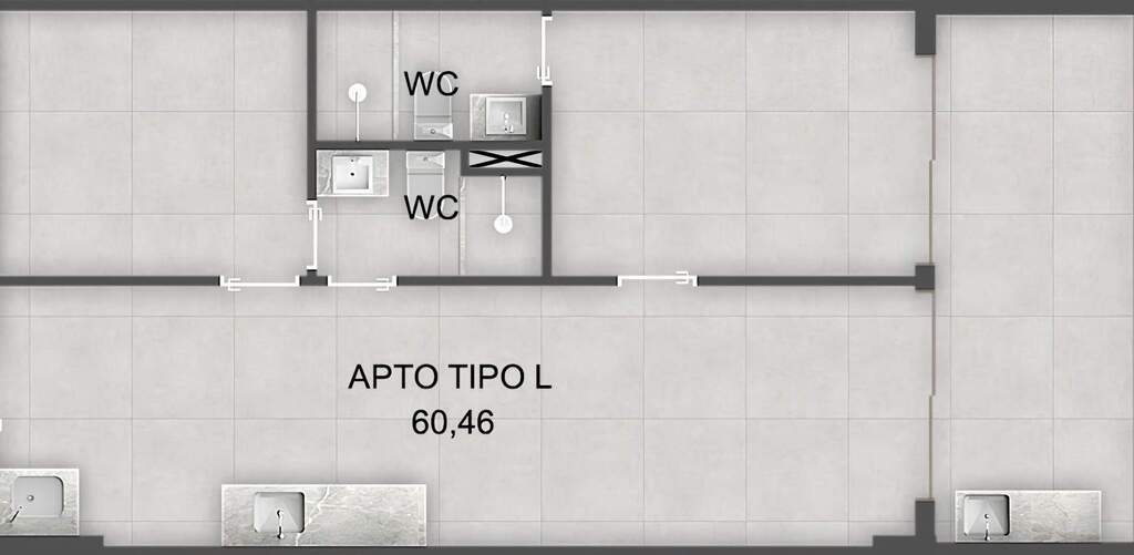 Planta 04  - 2 dorm 60,46m