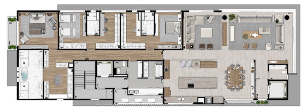 Planta 02 - 3 dorm 372m - opo