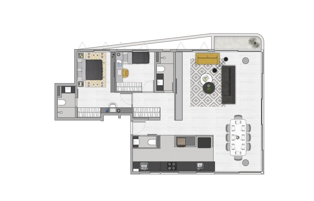 Planta 04 - 2 dorm 111m - opo