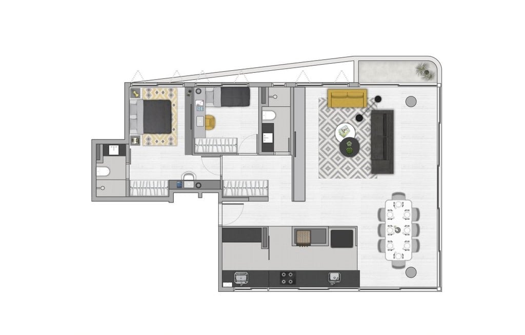 Planta 03 - 2 dorm 111m - opo