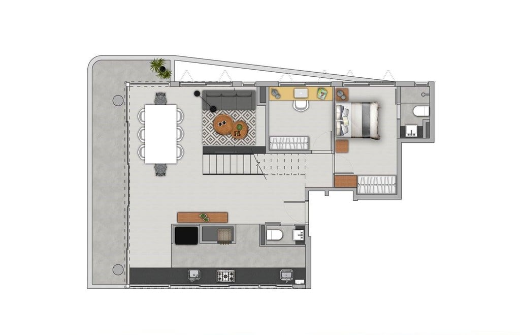 Planta 07 - 2 dorm 142m - duplex inferior