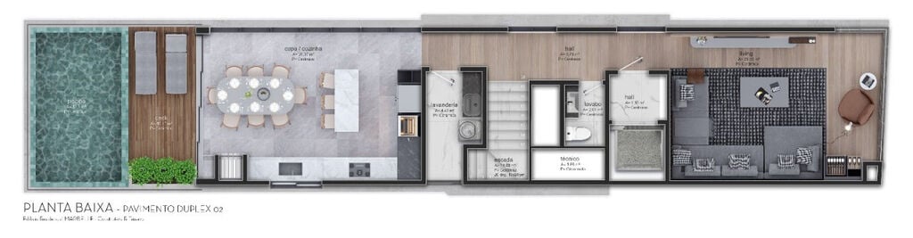 Planta 03 - 3 dorm 215 53m - cobertura duplex - superior