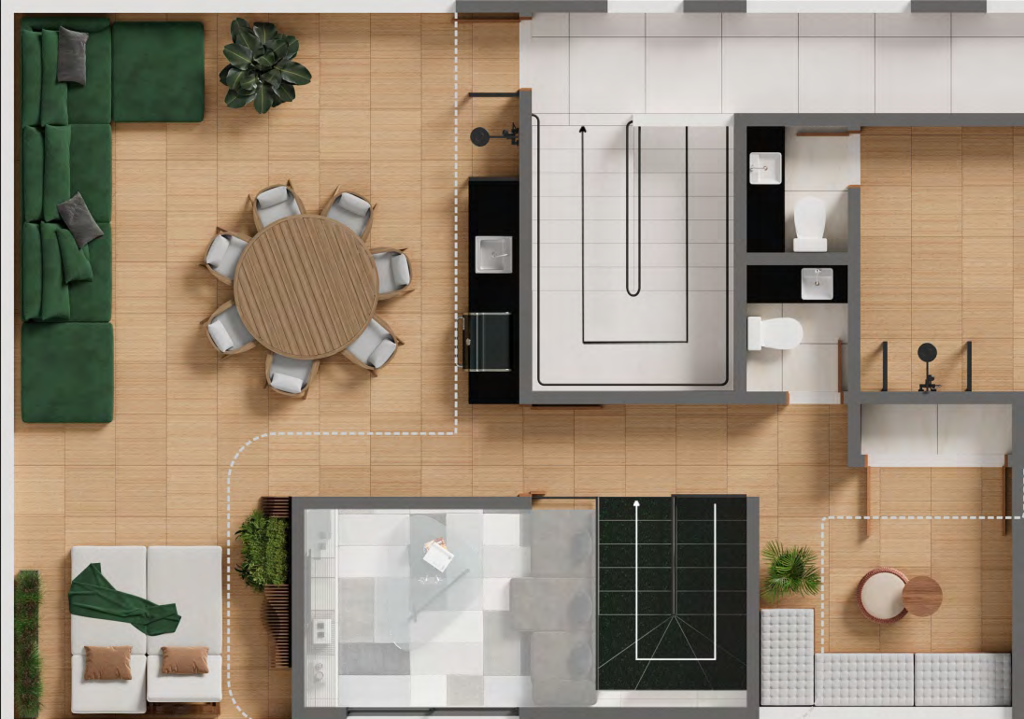Planta 09 - 3 dorm 102,51m - cobertura duplex - superior