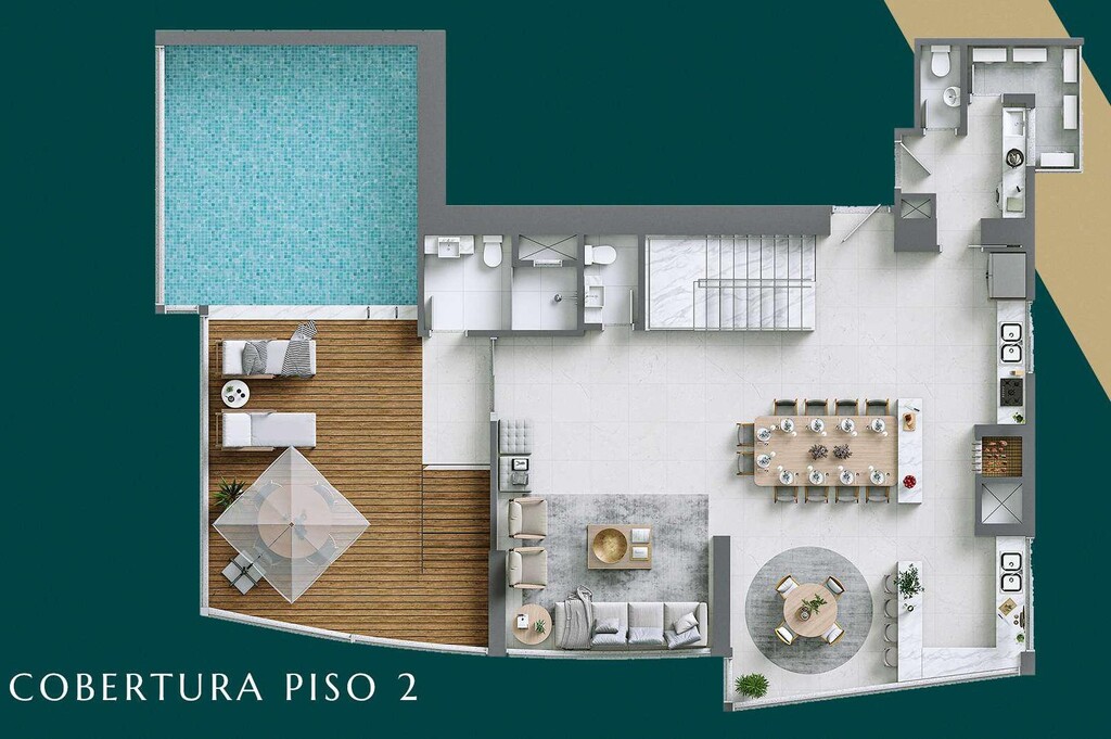 Planta 03 - 4 dorm 388 90m - cobertura duplex - superior