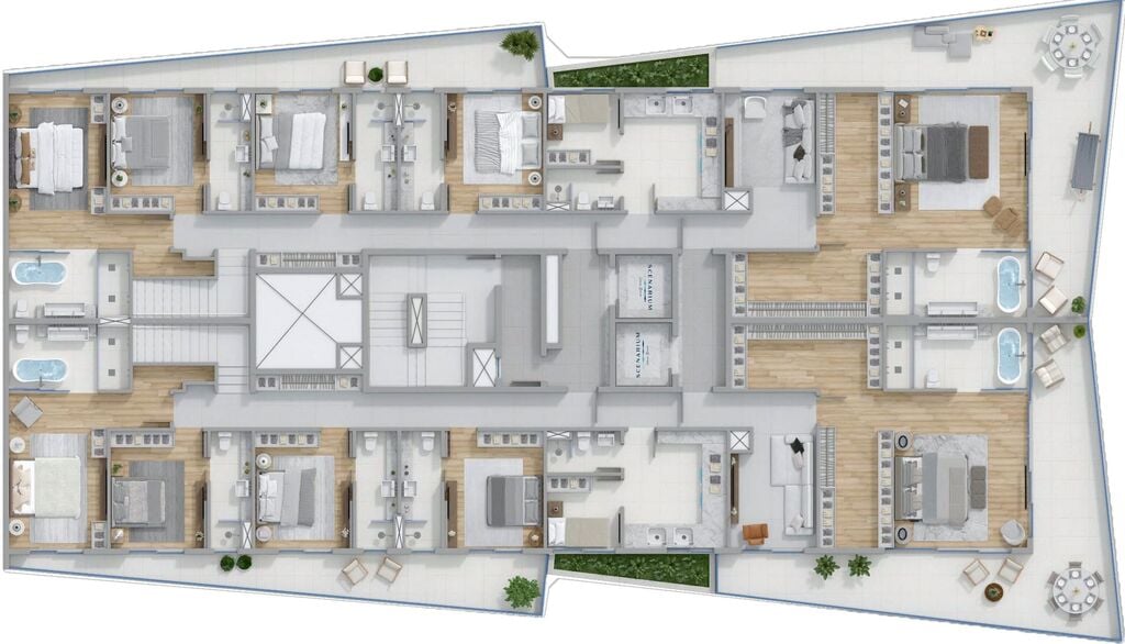 Pavimento cobertura duplex 1 - inferior