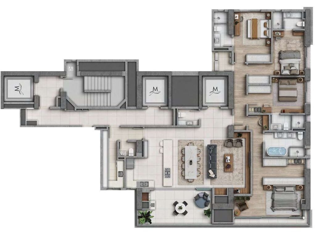 Planta 06 - 4 dorm 225 25m