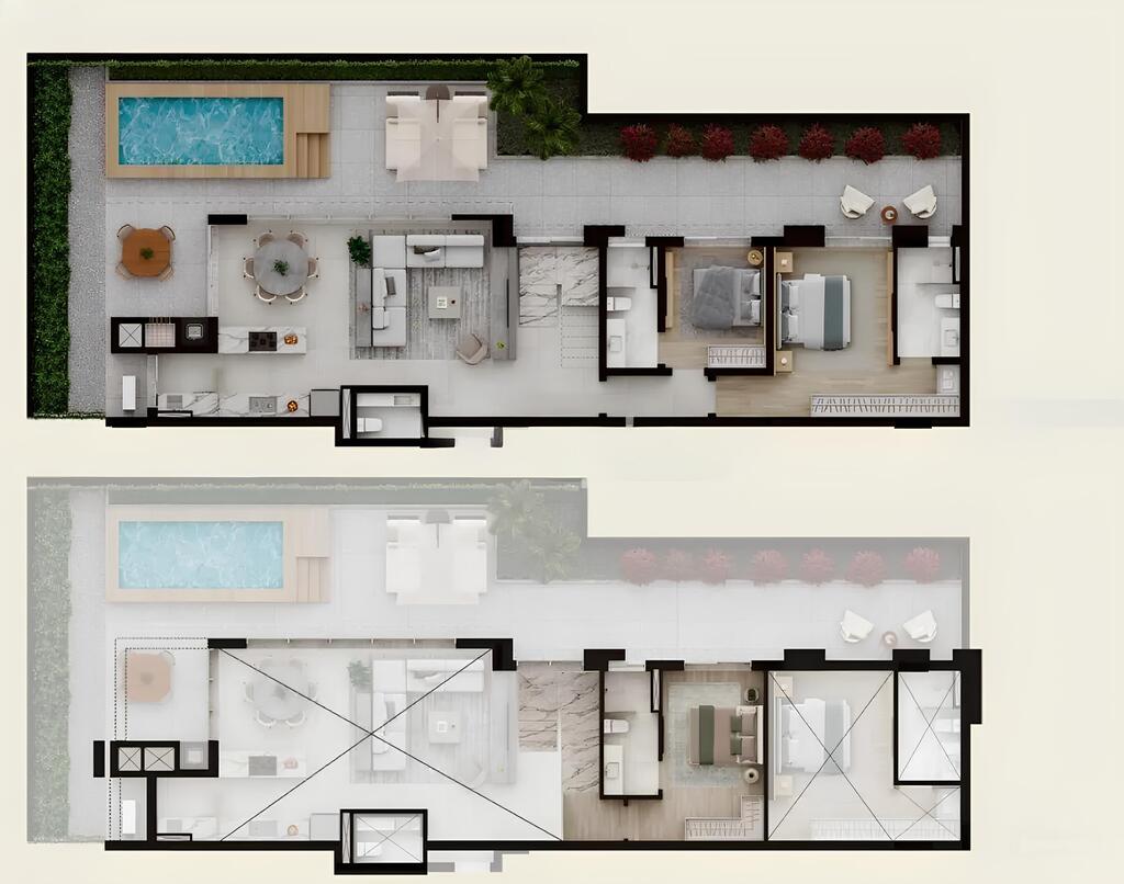 Planta 11 - 3 dorm 272m - duplex