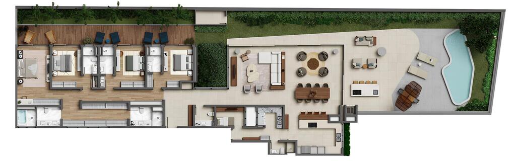 Planta 07 - 4 dorm 635,33m - garden