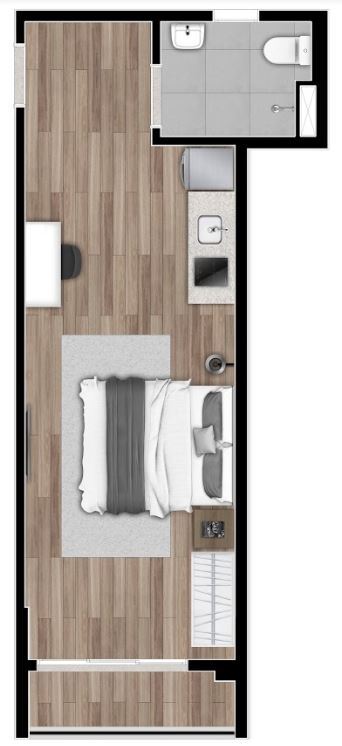 Planta 03 - 31m - studio