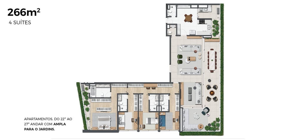 Planta 06 - 4 dorm 266m