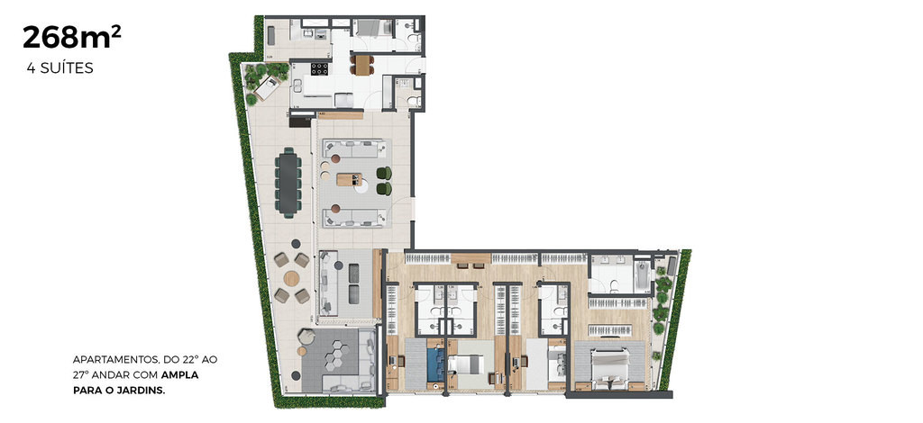 Planta 07 - 4 dorm 268m