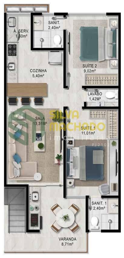 Planta - Pavimento superior