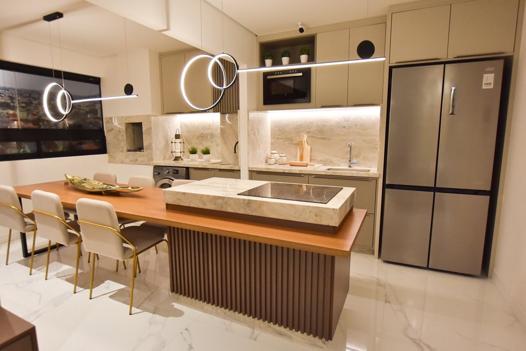 Cozinha com sacado