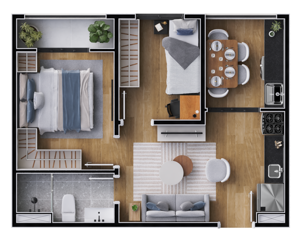 Planta 05 - 2 dorms 36,01m - final 5
