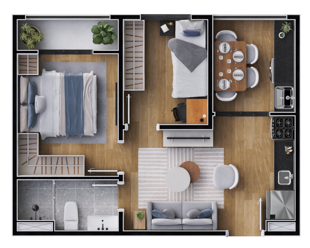 Planta 05 - 2 dorms 36,01m - final 5