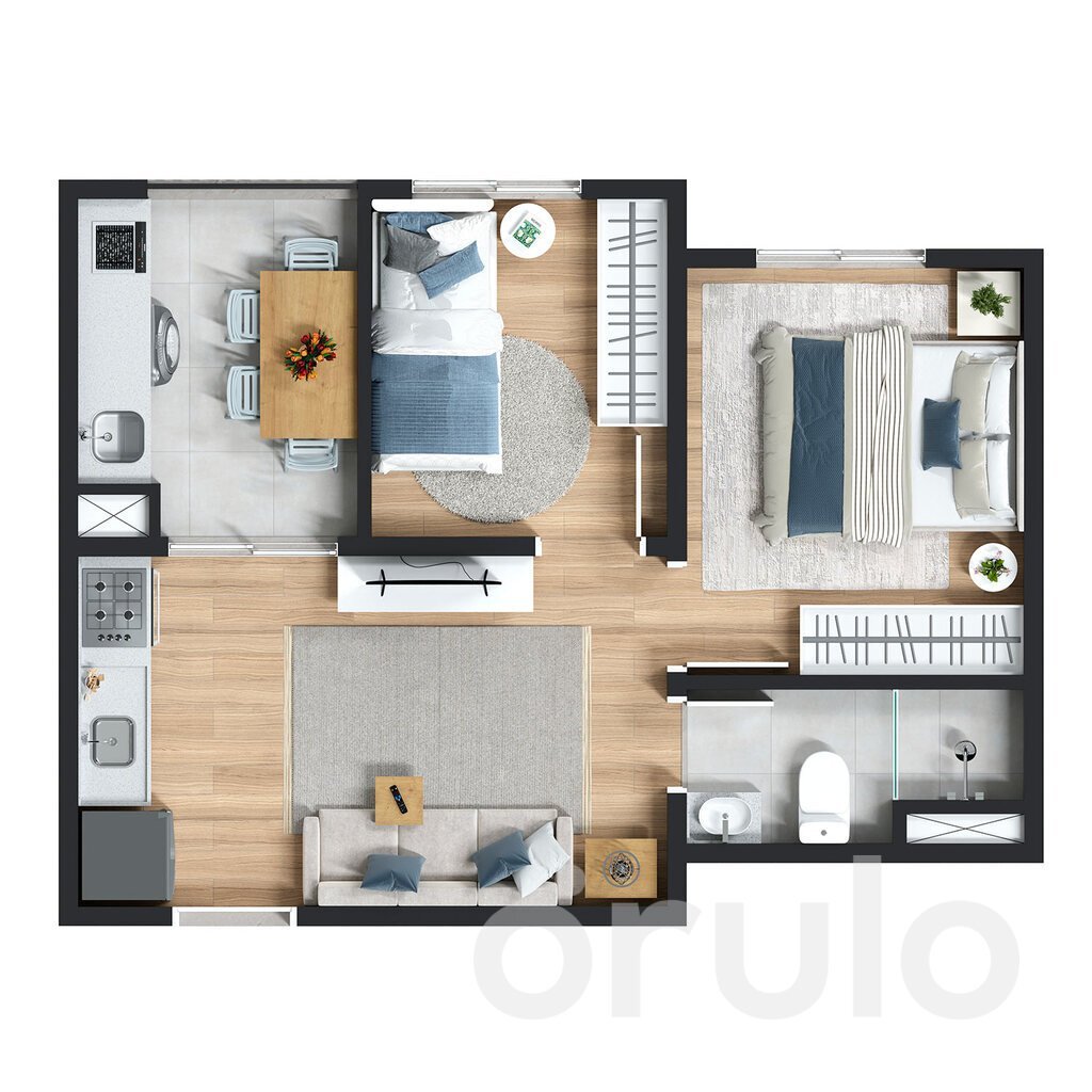 Planta 05 - 2 dorm 30m