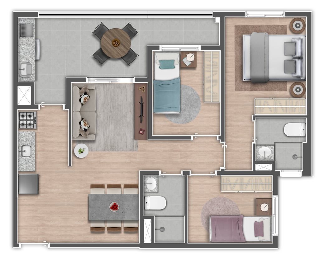 3 DORMS
