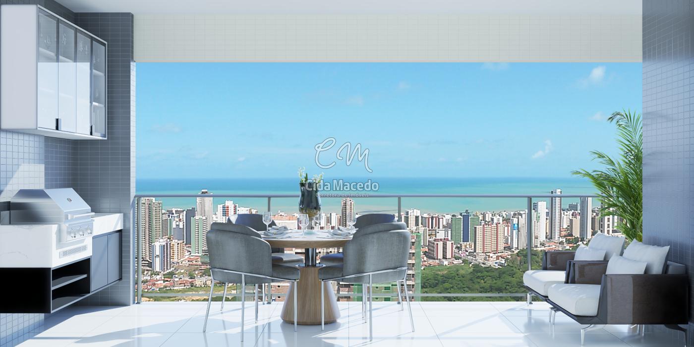 Varanda Gourmet: Ap 3 quartos